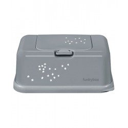 Caja toallitas color plata estrellitas - Funkybox