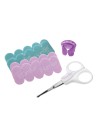 KIT DE TIJERAS + LIMA DE UÑAS BABY NAILS + 20 RECAMBIOS