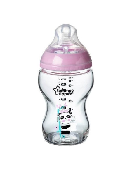 Biberón cristal rosa 250ml - Tommee Tippee