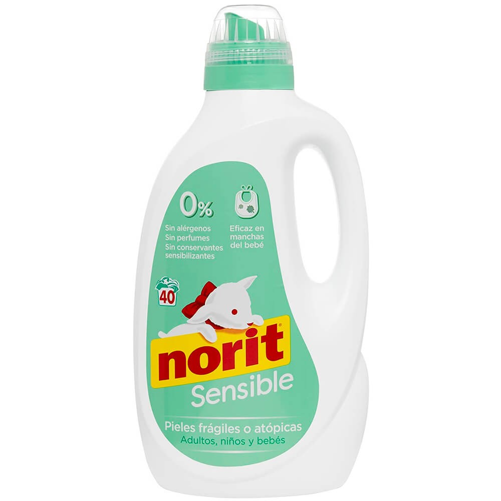 Norit: Detergente bebe piel Sensible 2.120ml 