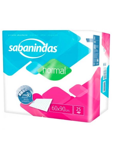 Empapador 60x90com Sabanindas 25uds Indas