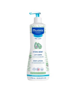 leche-corporal-hydra-bebe-aguacate-750ml-mustela-1.jpg – Vista frontal del envase.