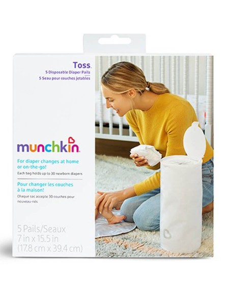 Contenedor portátil para pañales (5 ud.)  - Munchkin