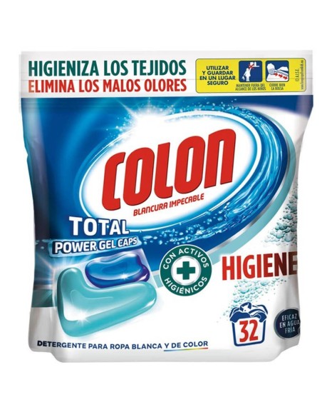 detergente-capsulas-total-power-gel-32uds-colon-1.jpg – Envase frontal Colon cápsulas Total Power Gel 32 uds.