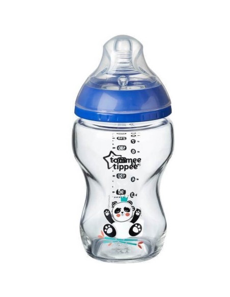 Biberón cristal azul 250ml - Tommee Tippee