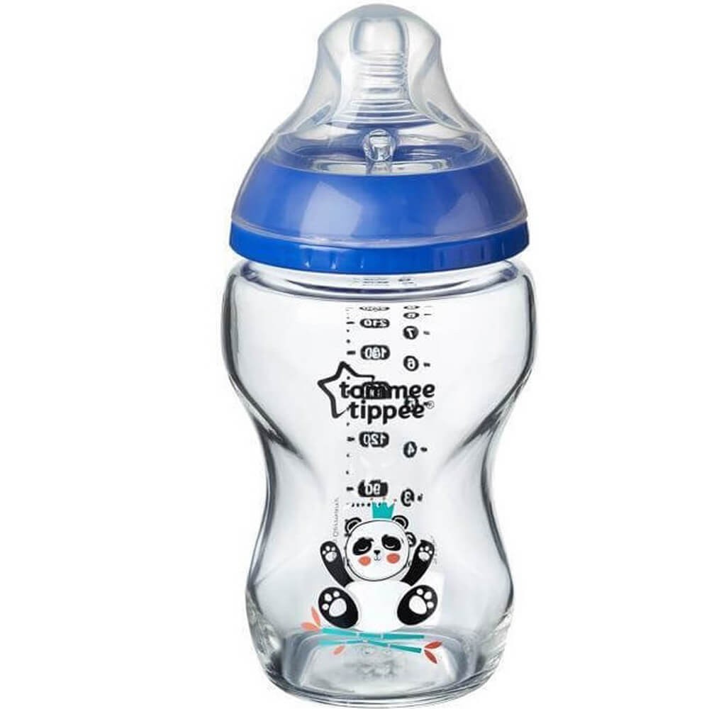Biberón de vidrio natural anticólicos biberones más cerca de la lactancia  materna para bebés recién nacidos 0M+ 6 onzas