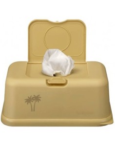 CAJA PORTA TOALLITAS DORADA PALMERA FUNKYBOX 2