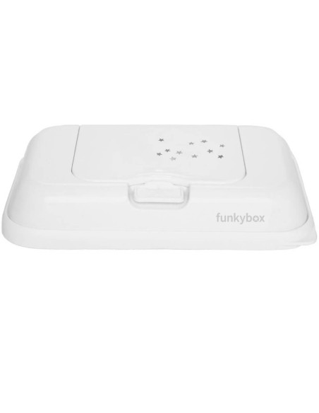 Caja viaje toallitas blanca estrellitas - Funkybox