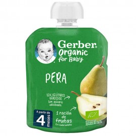 Gerber bolsita de fruta pera 90g Nestlé.
