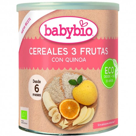 Cereales 3 fruta & Quinoa (desde 6 meses) 220 g babybio