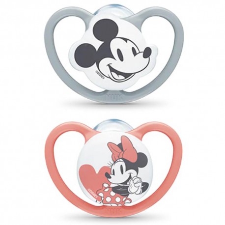 Chupetes Minnie & Mickey Mouse 0-6M - NUK