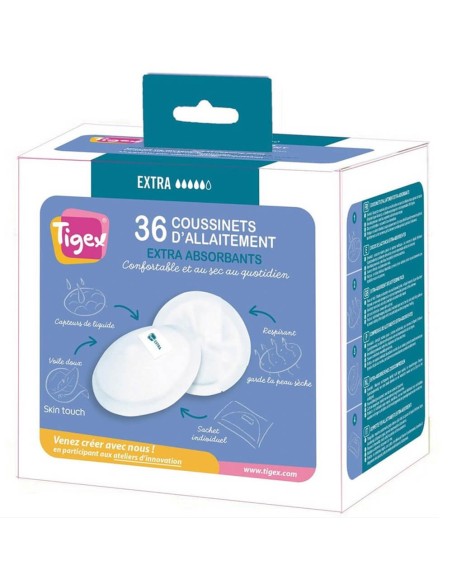 Discos de lactancia (36 uds.) - Tigex