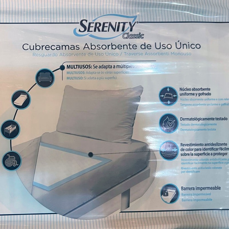 Comprar Empapador Absorbente 60X60 cubrecamas - Serenity