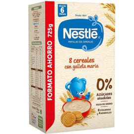 Papilla de 8 cereales con galleta maría 725gr 6M+ Nestlé