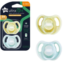 CHUPETE ULTRA LIGERO DE SILICONA VERDE 6-18M TOMMEE TIPPEE