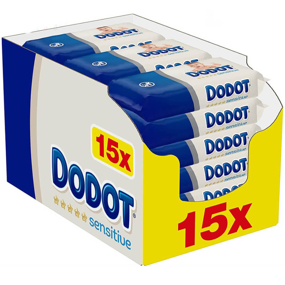 Comprar toallitas dodot sensitive caja 54 uds a precio online