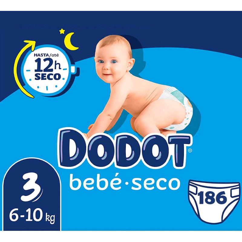 Dodot Pañal Bebé Seco Small Pack Talla 3 40 unidades