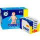 Pack Dodot con caja talla 4 de 116uds bebe seco + toallitas sensitive 810uds