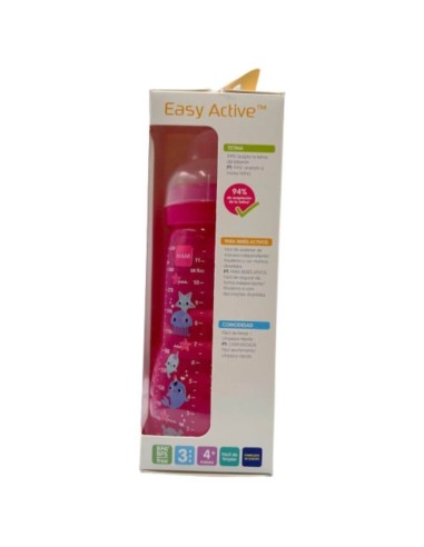 Biberón Easy Active 330ml rosa - Mam Baby