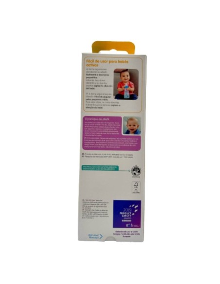 Biberón Easy Active color rosa 330ml Mam Baby