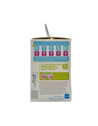 Biberón de cristal rosa 90ml - Mam Baby