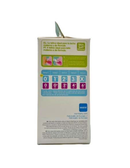 Biberón de cristal rosa 170ml - Mam Baby