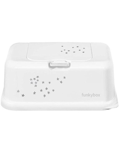 Caja toallitas blanca con estrellitas -  Funkybox