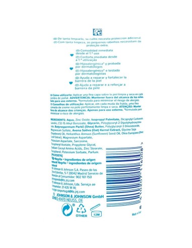 Johnson's baby - Baby crema de pañal protectora 100 ml