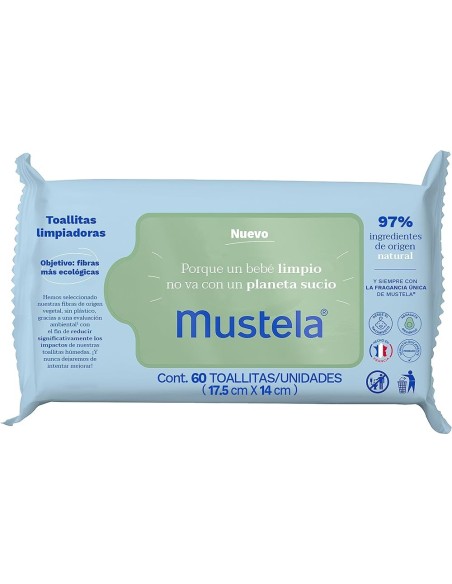 PACK 3 PAQUETES TOALLITAS AGUACATE BIO 180 UDSMUSTELA