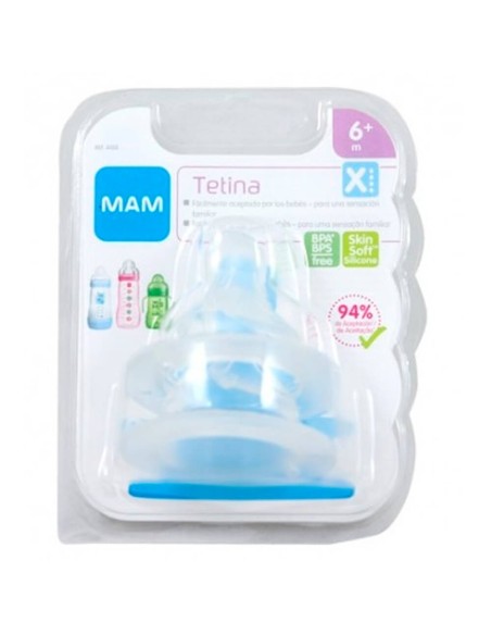 Tetina silicona nº x  (2 unidades) mam baby
