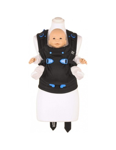 mochila-portabebes-pao-papoose-midnight-black-we-made-me-2.jpg – Detalle del tejido transpirable.