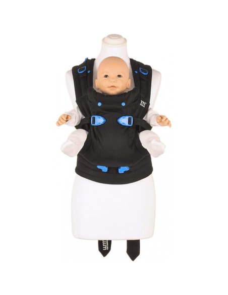 mochila-portabebes-pao-papoose-midnight-black-we-made-me-2.jpg – Detalle del tejido transpirable.