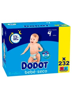 pack-dodot-talla-4-232uds-pañales-bebé-seco-9-14kg 2
