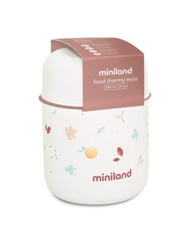 termo-alimentos-blanco-food-thermy-mini-280ml-miniland-2.jpg – Vista lateral con tapa cerrada.