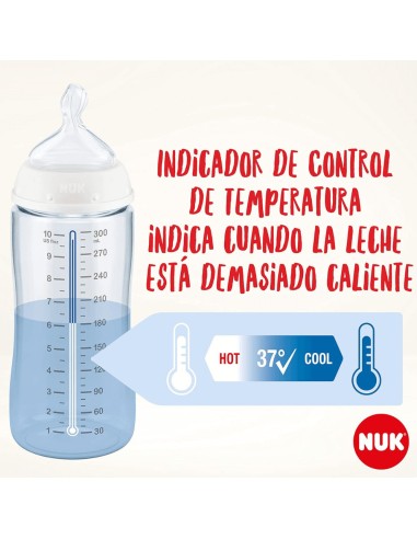 Biberón First Choice Flow Control 300ml (6-18M) - NUK