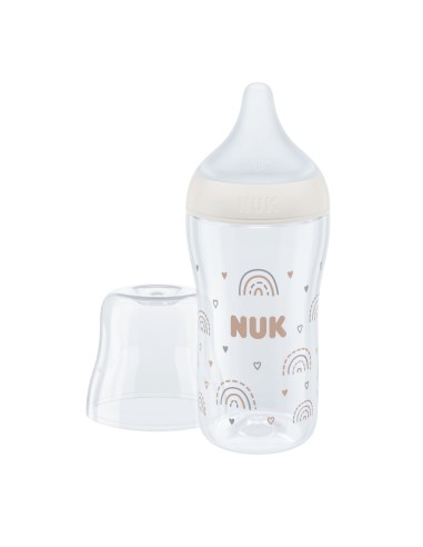 Biberón Perfect Match "arcoíris" (0-6M) 260ml - NUK