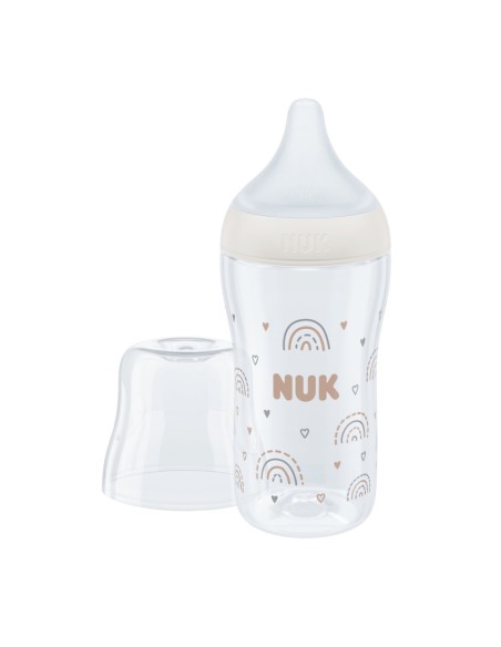 Biberón Perfect Match "arcoíris" (0-6M) 260ml - NUK