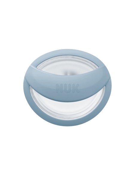 Chupete Mommy Feel azul-gris pack 2 uds. 0-9M NUK