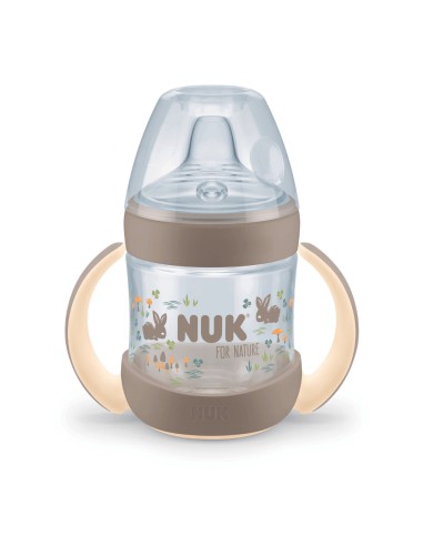 Biberón entrena Nuk For Nature PP de Silicona 150ml +6m  NUK