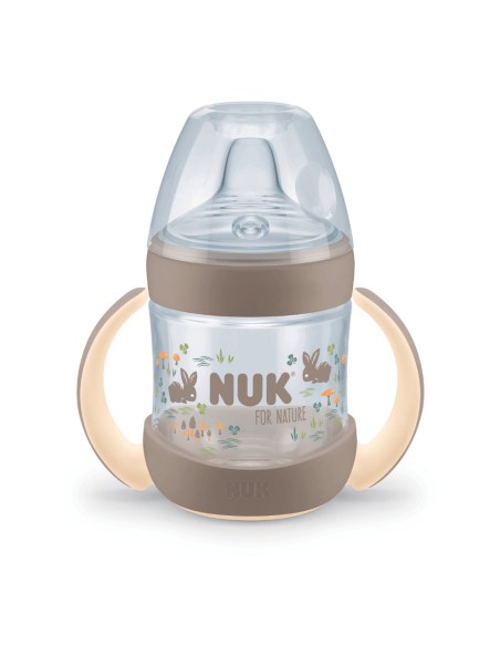 Biberón entrena Nuk For Nature PP de Silicona 150ml +6m  NUK