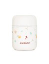 termo-alimentos-blanco-food-thermy-mini-280ml-miniland-1.jpg – Vista frontal del termo blanco Food Thermy Mini.