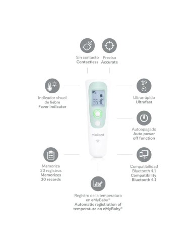 termometro-sin-contacto-thermo-advanced-pharma-miniland-2.jpg – Detalle de la pantalla digital.