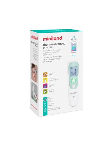 termometro-sin-contacto-thermo-advanced-pharma-miniland-4.jpg – Sensor infrarrojo en primer plano.