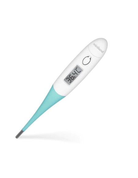 termometro-punta-flexible-thermoflexi-miniland-1.jpg – Vista frontal del termómetro ThermoFlexi.