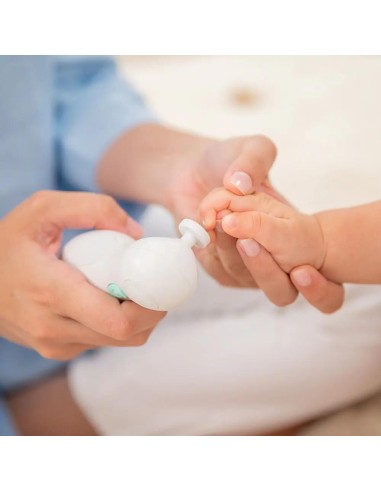 lima-unas-electrica-baby-nail-trimmer-miniland-2.jpg – Detalle de los cabezales intercambiables.