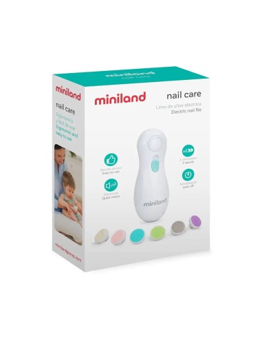 lima-unas-electrica-baby-nail-trimmer-miniland-5.jpg – Set completo con estuche de viaje.