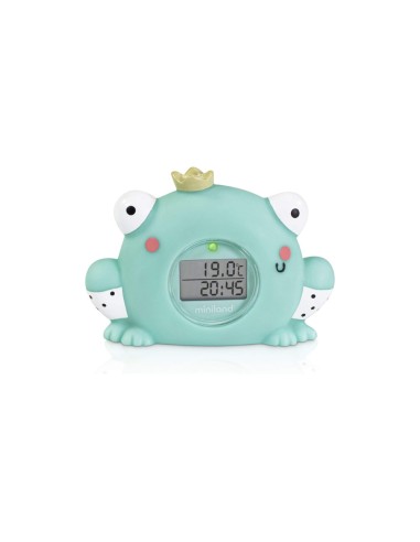 termometro-bano-thermo-bath-miniland-3.jpg – Termómetro flotando en la bañera del bebé.