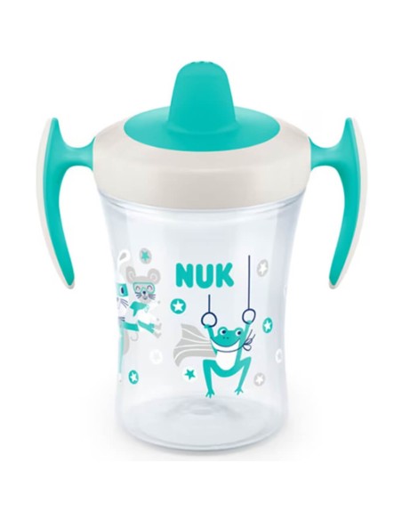 Taza de entrenamiento color turquesa 6M+ 230ml NUK