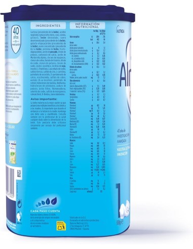 almiron-advance-1-800g-2.jpg – Detalle del logotipo y beneficios.