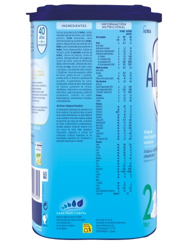 almiron-advance-2-800g-2.jpg – Detalle del logotipo y beneficios.